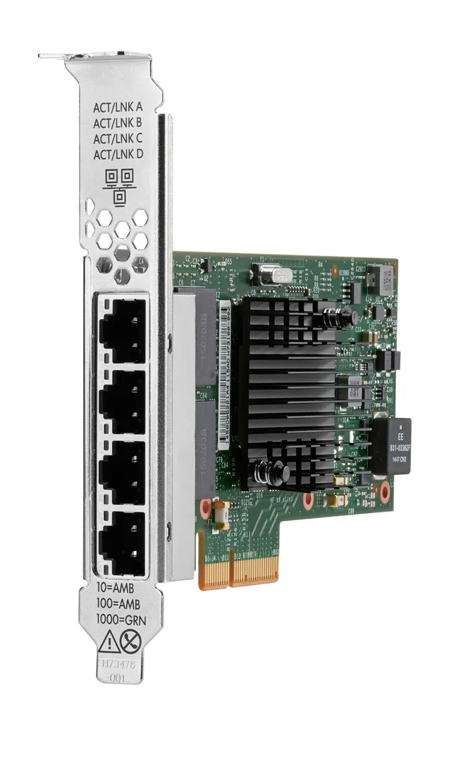 Broadcom BCM5719 - Nätverksadapter - PCIe 2.0 x4 - Gigabit Ethernet x 4 - för Apollo 4200 Gen10, ProLiant DL20 Gen10, DL325 Gen10, DL360 Gen10, DL380