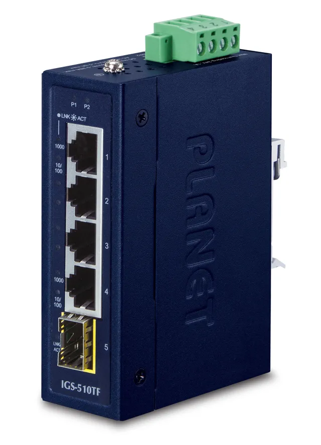 IGS-510TF - Switch - ohanterad - 4 x 10/100