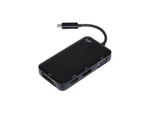 USB-C Multiadapter - Svart (Fyndvara - Klass 1)