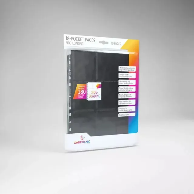 Sideload 18-Pocket Pages Black (10)