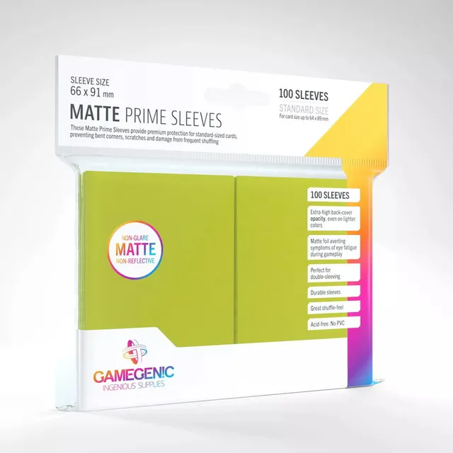Matte Prime Sleeves Lime