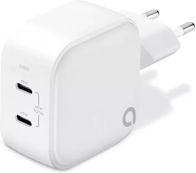 WLC-G2300 - Strömadapter PD 45W 2xUSB-C - Vit