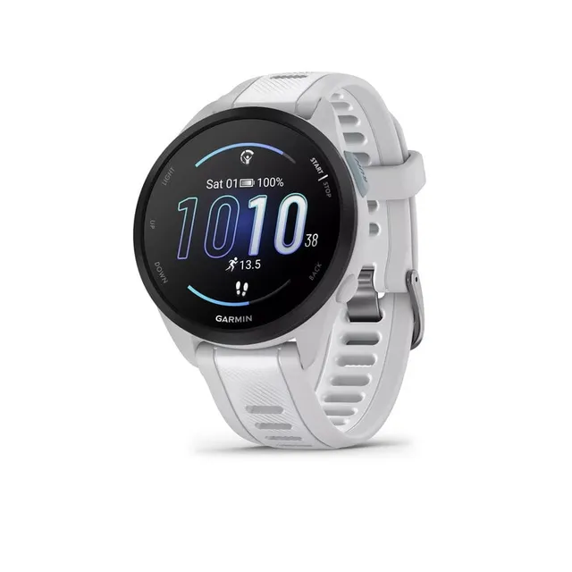 Forerunner 165 sportklocka 43mm (vit)