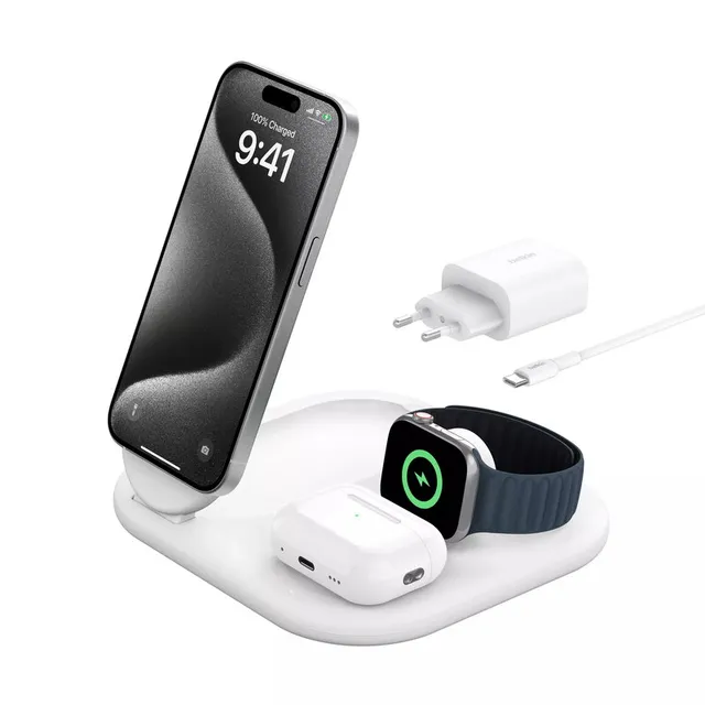 - 3-in-1 MagSafe Compatible Qi2 Wireless Stand/Pad - Vit