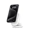 2-in-1 Magnetic Foldable Wireless Charger with Qi2 15W - White