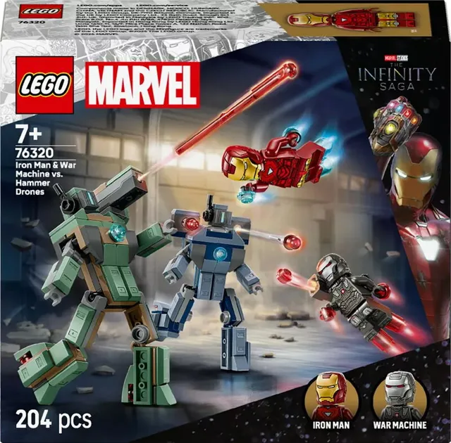 Super Heroes Iron Man & War Machine mot Hammer Drones 76320
