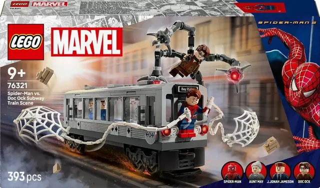Super Heroes Spider-Man mot Doc Ock: tunnelbanescenen 76321
