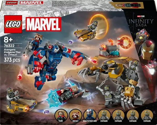 Super Heroes Avengers: Endgame Thor mot Chitauri 76322