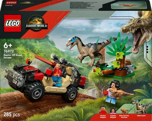 Jurassic World Terrängflykt med raptor 76972