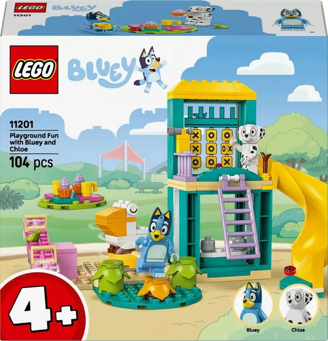 Bluey Skoj på lekplatsen med Bluey och Chloe 11201