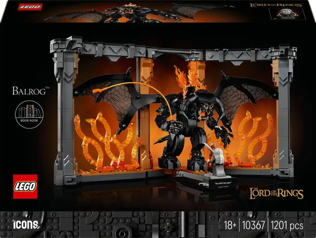 Icons Sagan om ringen: bokstöd med Balrog 10367
