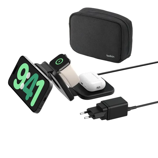 BoostCharge 3-i-1 magnetisk laddningsplatta