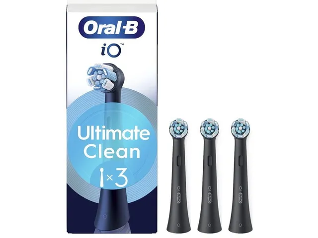 Borsthuvuden iO Ultimate Clean Black - 3 pcs
