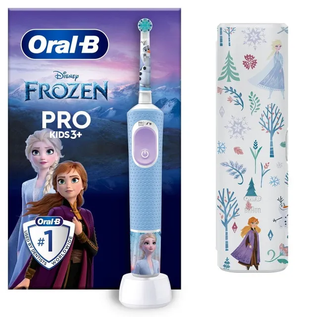 eltandborste Vitality Pro Kids Frozen + case