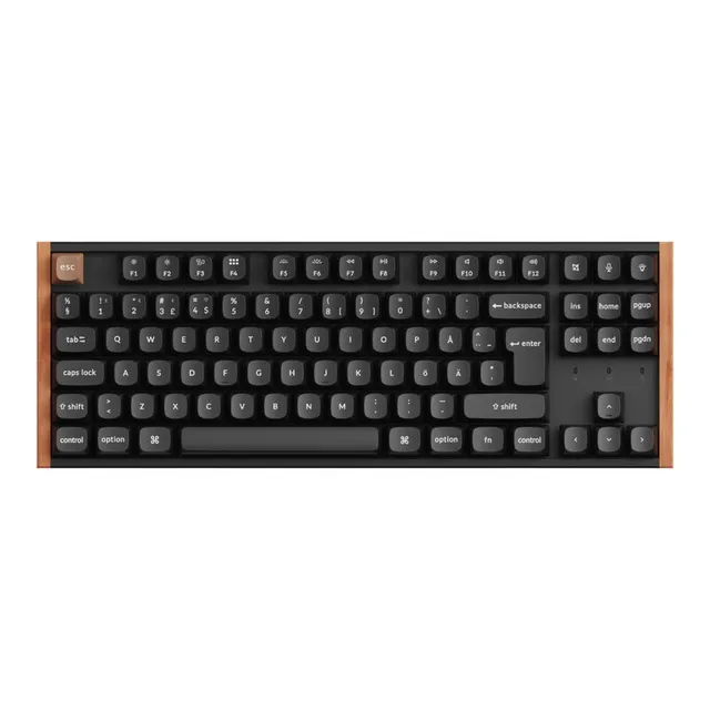 K8 HE SE Wireless Tri-Mode Hot Swap QMK Gateron 2.0 - Purple Magnetic Switch Wood Black