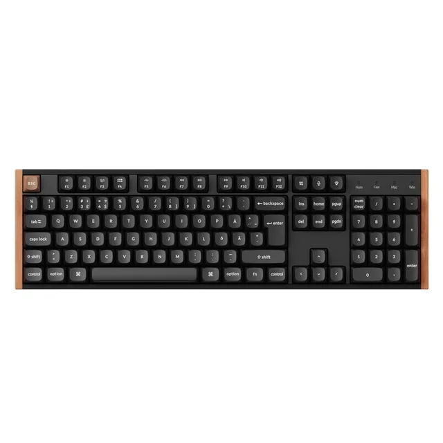 K10 HE SE Wireless Tri-Mode Hot Swap QMK Gateron 2.0 - Purple Magnetic Switch Wood Black