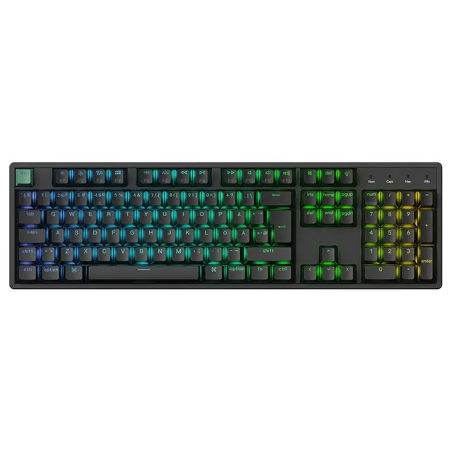 K10 HE Wireless Tri-Mode Hot Swap QMK Gateron 2.0 - Purple Magnetic Switch Black
