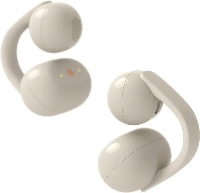 LinkBuds Clip trådlösa open ear-hörlurar (greige)
