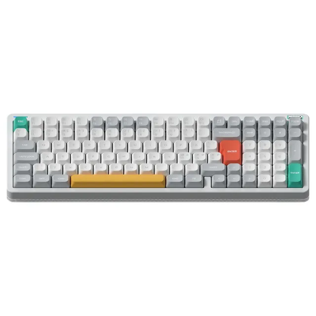 Halo96 V2 Ionic White with Raspberry Switch