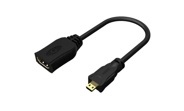 Micro HDMI Male - HDMI Female 10cm