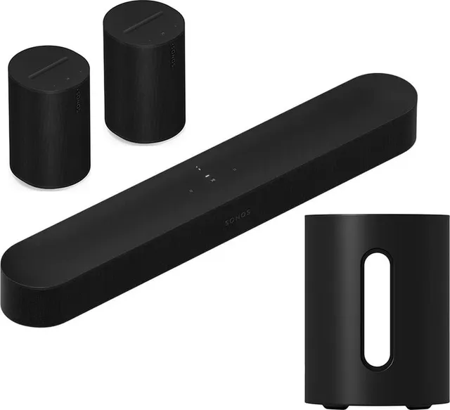 Beam (Gen2) Soundbar + 1x Sub Mini + 2x Era100 SL – Svart