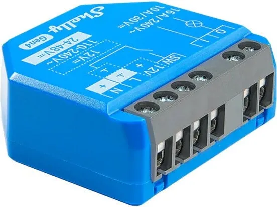 1 Gen4 smart switch 1-kanal torrkontakt för belysning och apparater